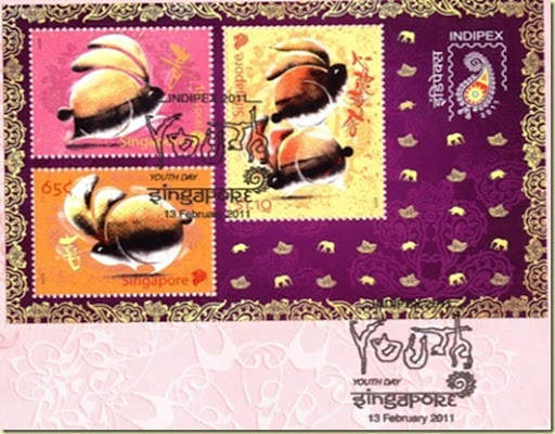 Rainbow Stamp Club: INDIPEX –2011 Souvenir Cover from Singapore..