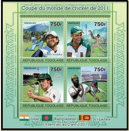 Togo Cricket Stamps