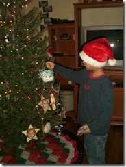 snow blizzard and tree decorating 014