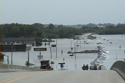Flooding in Columbus Junction in 2008