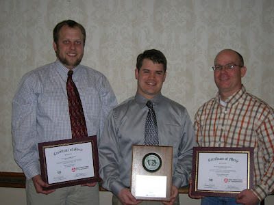 PHOTO, left to right:  Jacob Thorius, Jake Hotchkiss, Jeremy McLaughlin<br />
Photo by Lyle Moen