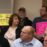 Free County Members protest at a Supervisors Meeting earlier this year