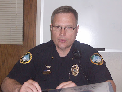 Washington Police Chief Greg Goodman lays out plans to step up enforcement of liquor laws on Friday April 16, 2010 (KCII NEWS) Washington Police Chief Greg Goodman lays out plans to step up enforcement of liquor laws on Friday April 16, 2010 (KCII NEWS)