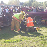 Rescue workers pull victims from the crash