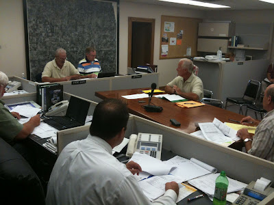 Executive Director Steven Anderson Gives Supervisors A Report On Washington County Conservation.<br />
(KCII's Chance Dorland)