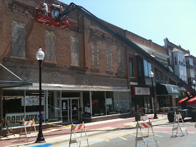 Work To Renovate The Upstairs of Bodywrx On The Washington Square Has Already Begun.<br />
(KCII's Chance Dorland)