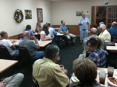 State Senator Becky Schmitz Was The First Speaker At "Meet The Candidates Night" Hosted By Free County.<br />
(KCII's Chance Dorland)