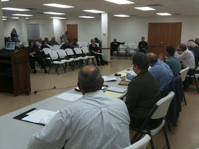 Washington County's Supervisors, Auditor, Treasurer, Engineer And Attorney Attended Tuesday's Public Forum.<br />
(KCII's Chance Dorland)