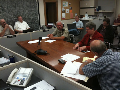 Washington County Sheriff Jerry Dunbar And County Attorney Barb Edmondson Discuss The County's Options For Alcohol Licenses.<br />
(KCII's Chance Dorland)