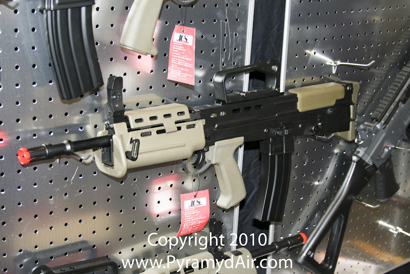 Airsoft Guns, ICS, Shot Show 2011 News Updates, Shot Show 2011 ICS Booth, ICS L85 A2 Carbine, Airsoft carbine rifle,Airsoft Automatic Electric Guns, Airsoft assault rifle,Airsoft AEG, Airsoft L85,Pyramyd Air, Pyramyd Airsoft Blog, Airsoft Obsessed, Airsoft Blog