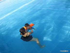 พู่กันว่ายน้ำชายหาด