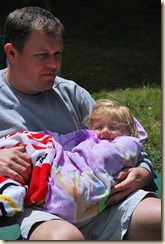 Daddy and AG snuggling Daddy and AG snuggling
