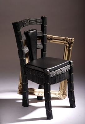 500 lápices de IKEA = una silla Pencil Chair by Judith Delleman 500 lápices de IKEA = una silla