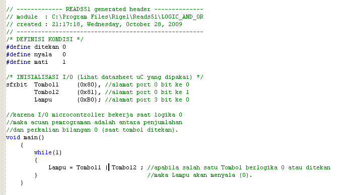 Contoh Logika OR Contoh Logika OR