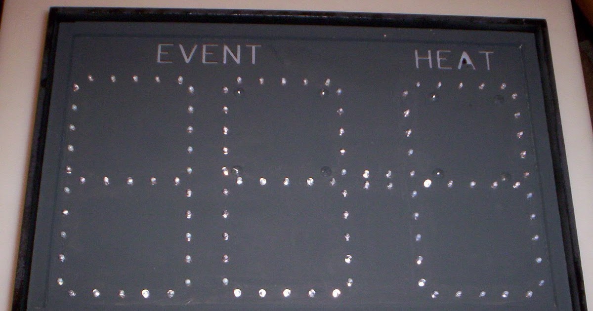 Vince's Electronics Blog Swimming Event and Heat Display