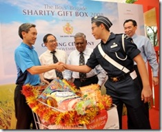 BB receiving donation from NTUC FairPrice