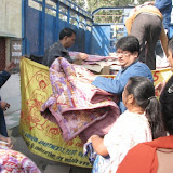 Niranjan ji distributing blanket and biscuit