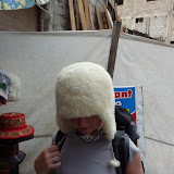 Dee models the latest Peruvian fashion