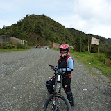 Dee getting ready at the start of the death road