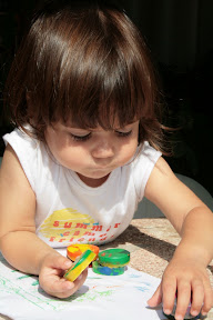 Pintando con las ceras