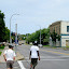 Marc and Shawn look for the part that fell off Shawn's bike