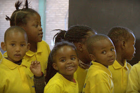 Children from Thushanang Early Childhood Development Centre in Belgravia, a beneficiary of FoodBank Johannesburg