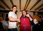 Mark Wright receives the award for the outstanding innings of the season