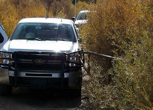 Chevrolet и шлагбаум