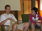 Ondra sharing about the Bible at a morning program