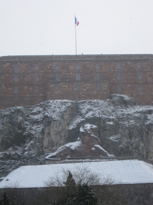 Lion of Belfort is cold