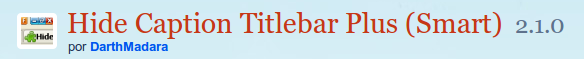 Hide Caption Titlebar