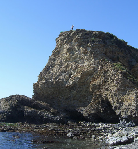 Serena standing on top of Arch Rock