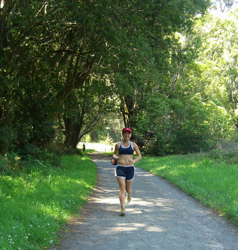 Serena enjoys the trail