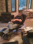 We don't have too many pictures of Audrey with people (strangely enough) and we realized that we didn't have any with Rod and Audrey. I took a few surreptitiously while they spent a little time together.