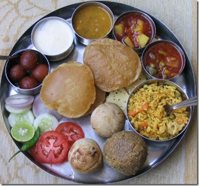 Rajasthani thali