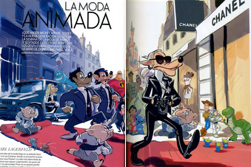 designers disney elle spain 1 Elle Spain: Designers Get Turned Into Disney Characters