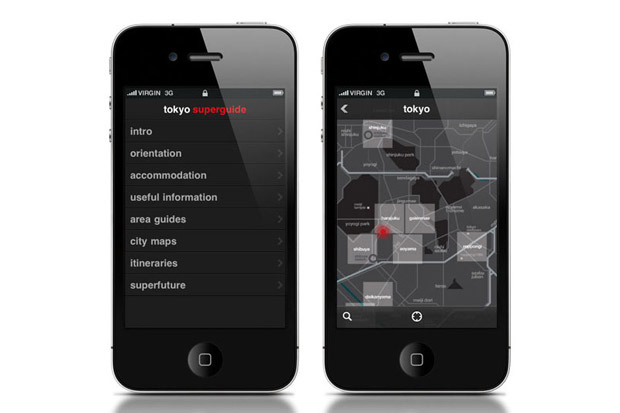 Shopping Guide iPhone App superfuture tokyo superguide iphone app 1 Shopping Guide iPhone App