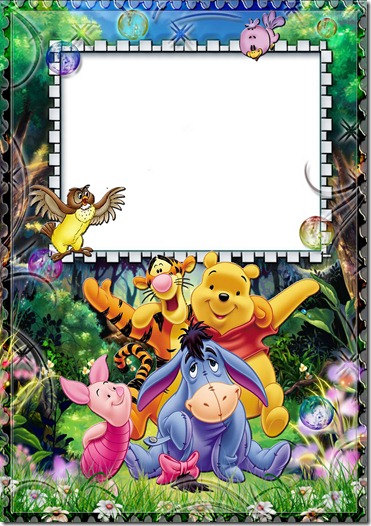 Marco para fotos infantiles de Winnie Pooh