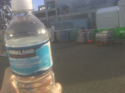 Costco brand water bottle in Cokeland