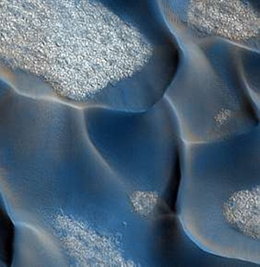 dunas da região norte de Marte