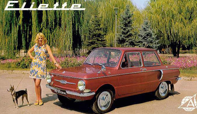 c7 Girls & Cars in European Vintage Ads