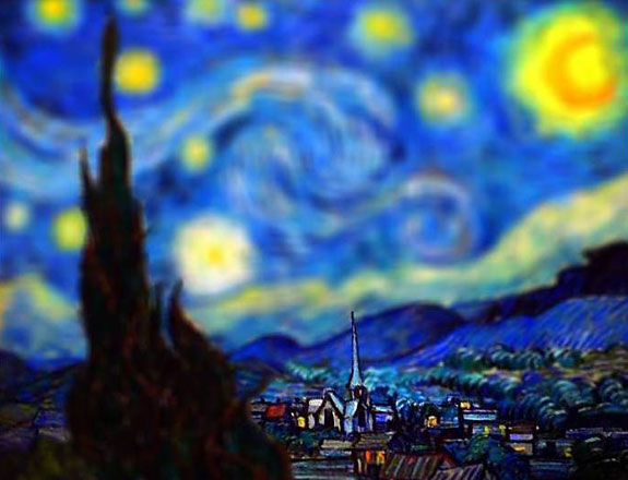 Tilt-Shifted Van Gogh’s Paintings