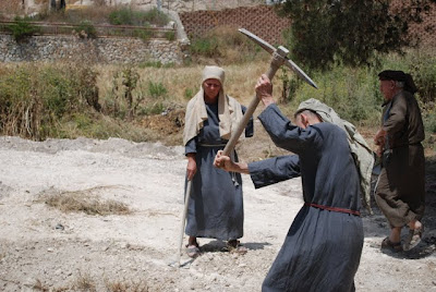 Nazareth Village - Digging out a Burial Tomb