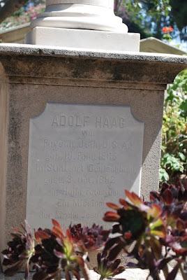 Gravestone of LDS Missionary