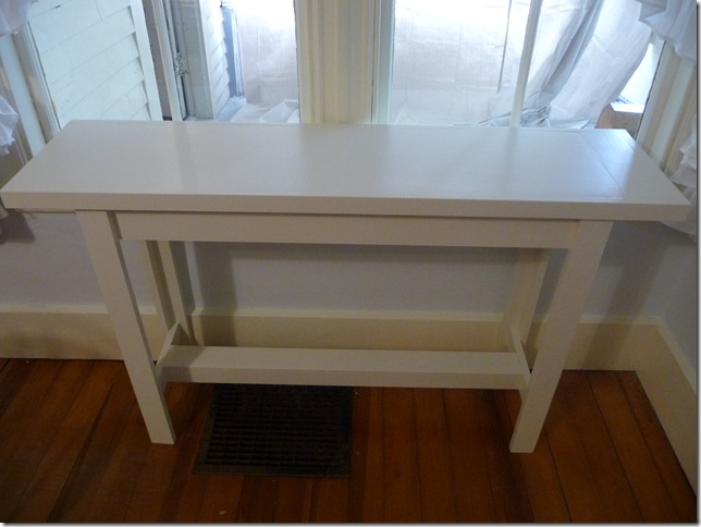 bare console table