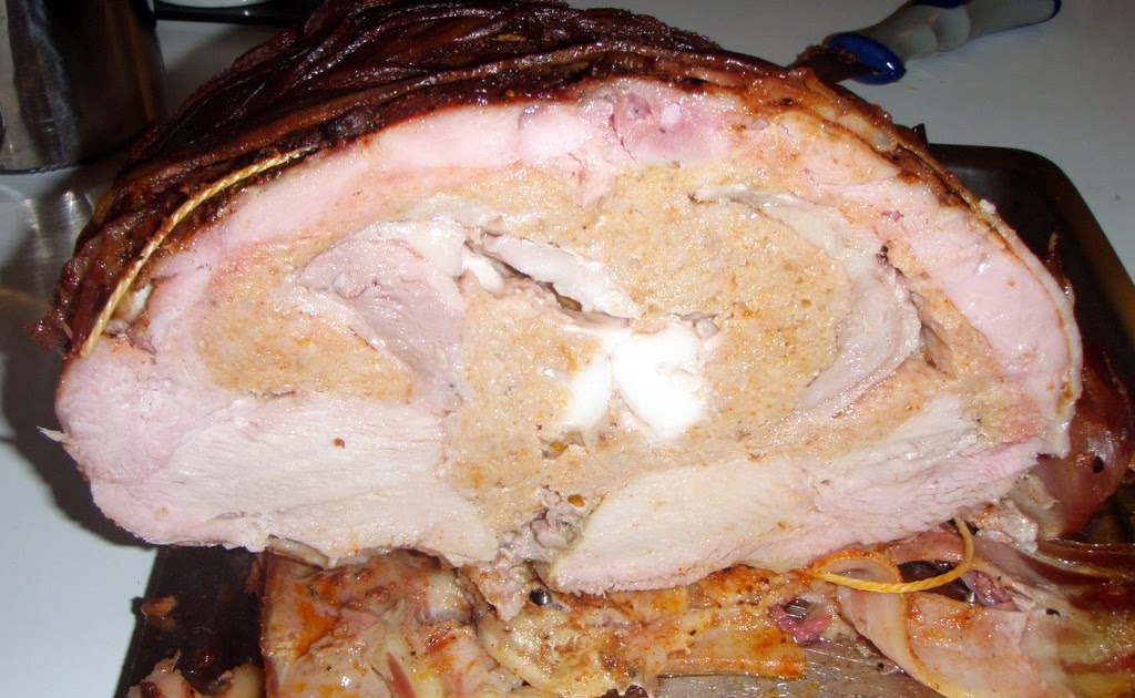 Food Smoked Turducken with Spicy Pork Stuffing