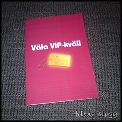 Väla VIP-kväll erbjudande häfte