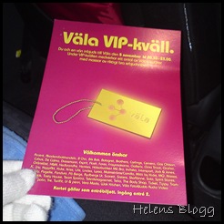 Väla vip-kväll inbjudan