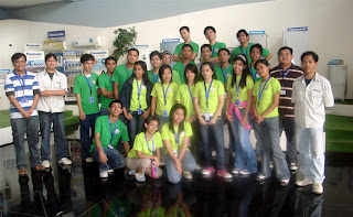 February 27: Tour guides and managers of Panasonic Philippines pose together with MCCID Students.