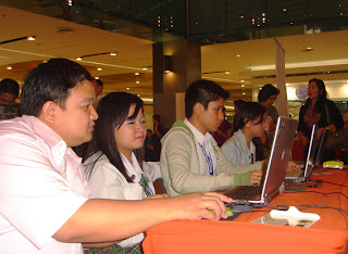 Sir Ervin Reyes administers the student-demonstrators.